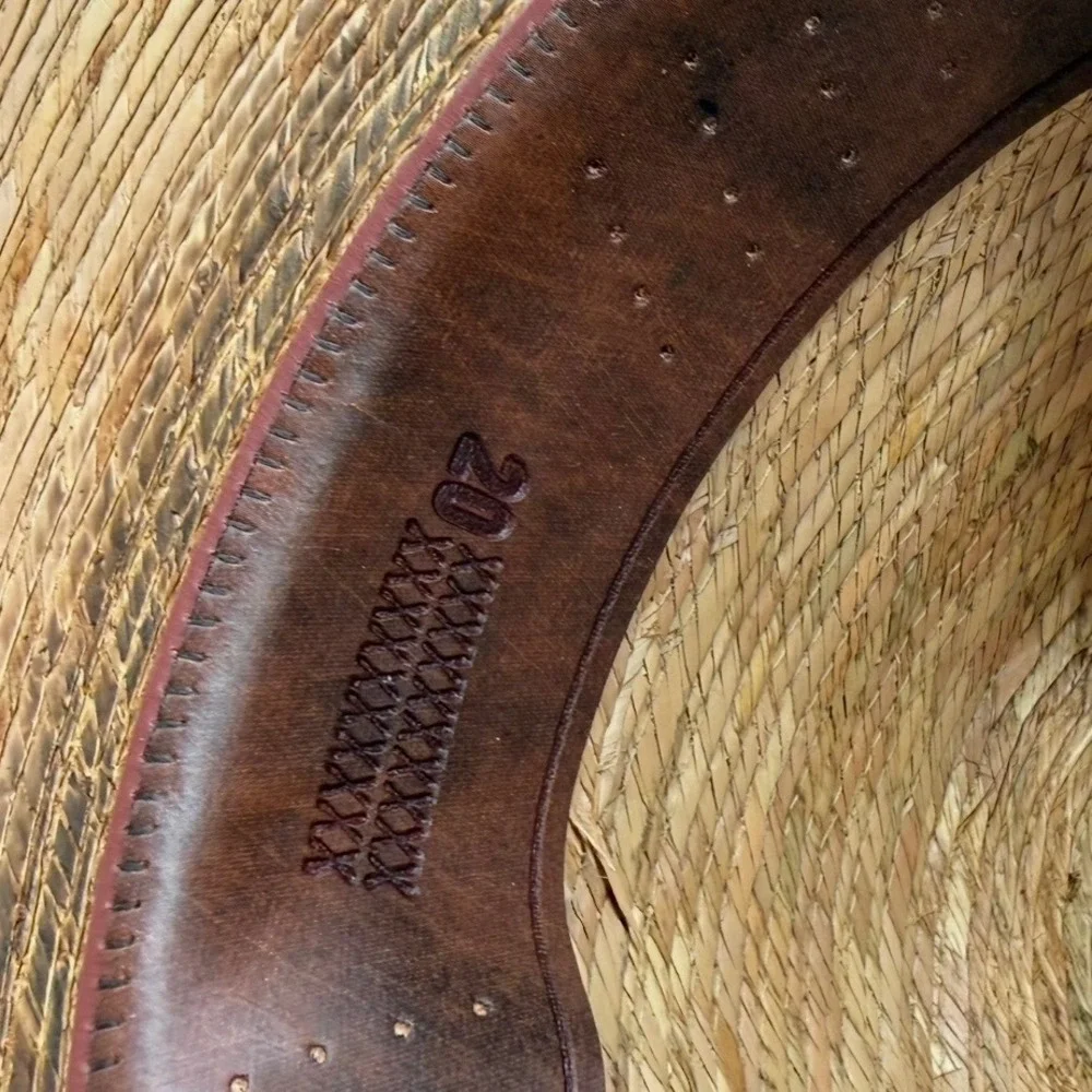 Cody James 20X Straw Cowboy Hat Brown Distressed Western Cattleman Size 7 5/8